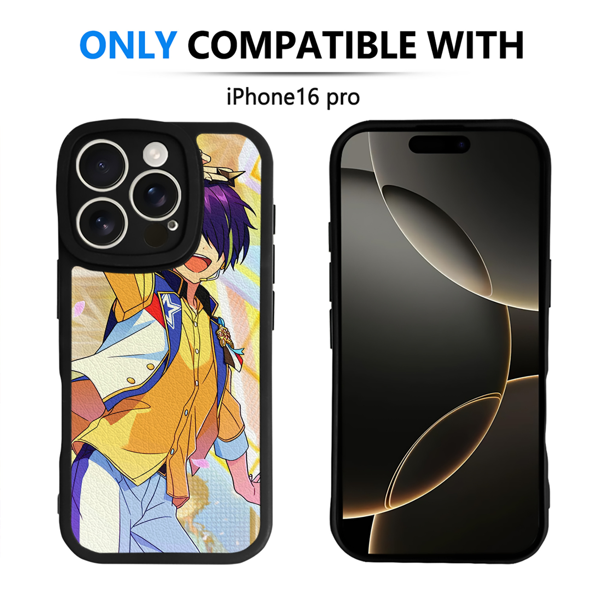 （画像用） あんさんぶるスターズ! Ensemble Stars 【iPhone 16シリーズ対応】シリコンスマホケース（レザー調） 材質：シリコン